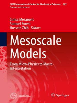 cover image of Mesoscale Models